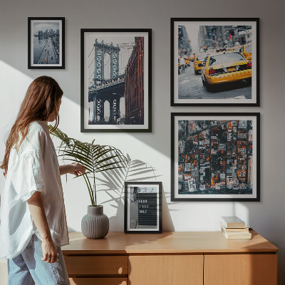 Polyptic înrămat Vederi fermecătoare ale orașului New York