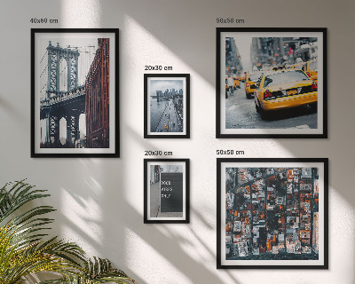 Polyptic înrămat Vederi fermecătoare ale orașului New York