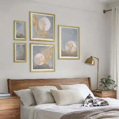 Polyptic înrămat cu motivul Armonia naturii și delicatețea