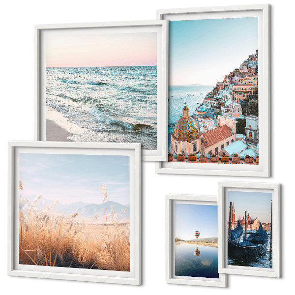 Decorațiune de perete set tablouri Vederi fermecătoare la malul mării