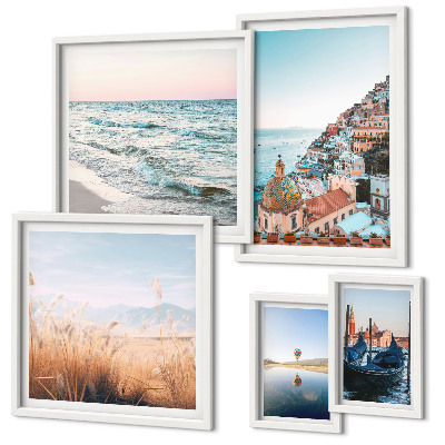 Decorațiune de perete set tablouri Vederi fermecătoare la malul mării