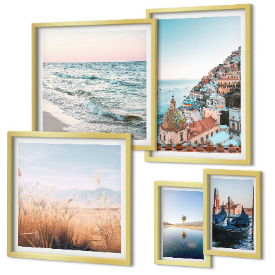 Decorațiune de perete set tablouri Vederi fermecătoare la malul mării