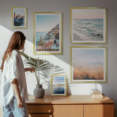 Decorațiune de perete set tablouri Vederi fermecătoare la malul mării