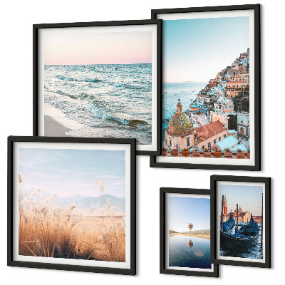 Decorațiune de perete set tablouri Vederi fermecătoare la malul mării