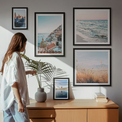 Decorațiune de perete set tablouri Vederi fermecătoare la malul mării