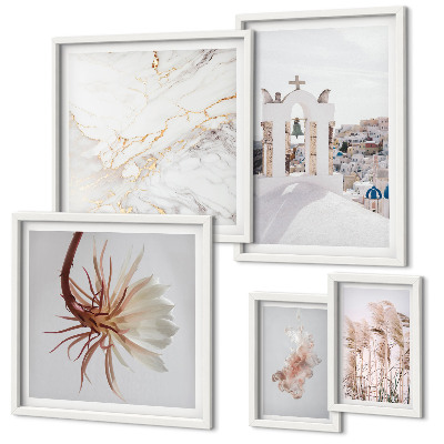 Decorațiune de perete set tablouri Vederi elegante arhitectură natură
