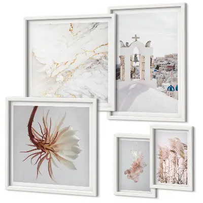 Set de tablouri decorative pentru perete vederi elegante cu arhitectură și natură