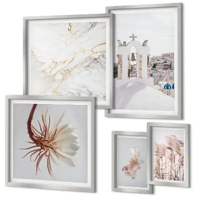 Set de tablouri decorative pentru perete vederi elegante cu arhitectură și natură