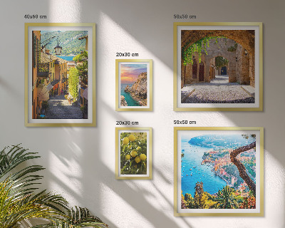 Polyptic înrămat Vederi fermecătoare la malul mării