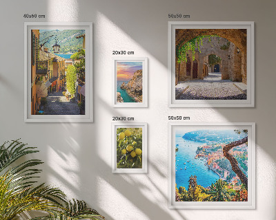 Polyptic înrămat Vederi fermecătoare la malul mării
