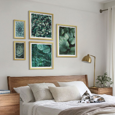 Polyptic înrămat Plante frunze suculente natură