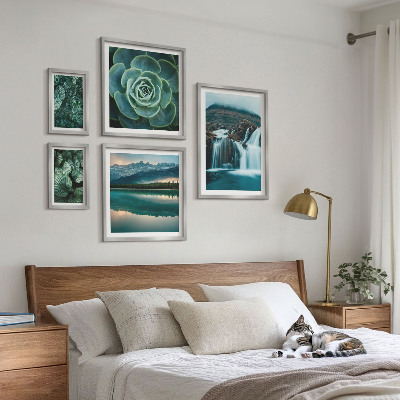 Decorațiune de perete set tablouri Cascade de plante verzi în natură