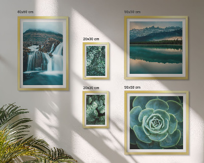 Decorațiune de perete set tablouri Cascade de plante verzi în natură