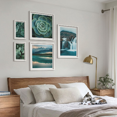 Decorațiune de perete set tablouri Cascade de plante verzi în natură