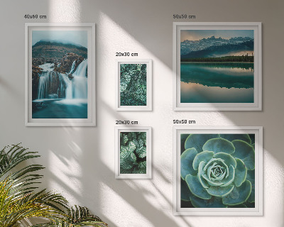 Decorațiune de perete set tablouri Cascade de plante verzi în natură