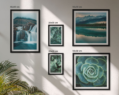 Decorațiune de perete set tablouri Cascade de plante verzi în natură