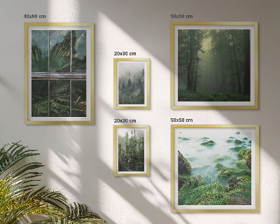 Polyptic înrămat Peisaje verzi, păduri, vegetație