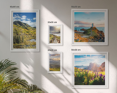 Polyptic înrămat Peisaje montane naturale