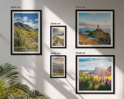 Polyptic înrămat Peisaje montane naturale