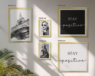 Polyptic înrămat Grafică elegantă la modă la Paris