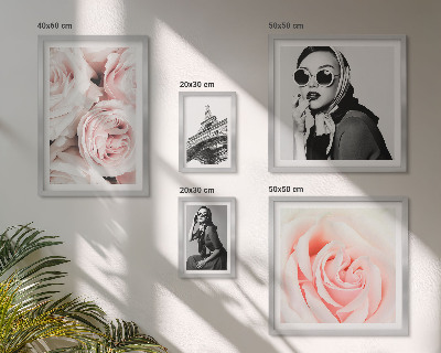 Polyptic înrămat Portrete elegante de trandafiri