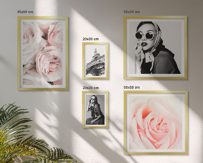 Polyptic înrămat Portrete elegante de trandafiri
