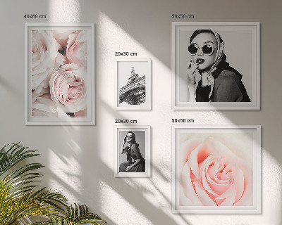 Polyptic înrămat Portrete elegante de trandafiri