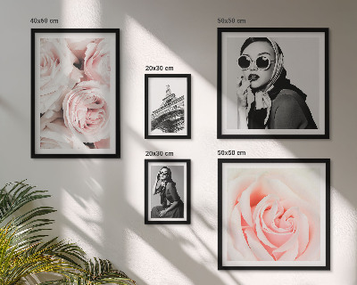 Polyptic înrămat Portrete elegante de trandafiri