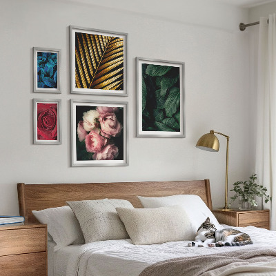 Decorațiune de perete set tablouri Motive florale vegetale