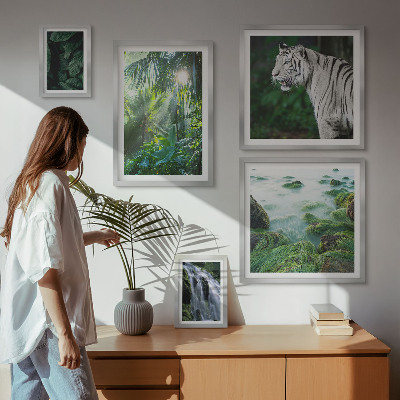Polyptic înrămat Animale tropicale din natură