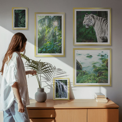 Polyptic înrămat Animale tropicale din natură