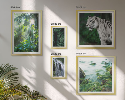 Polyptic înrămat Animale tropicale din natură