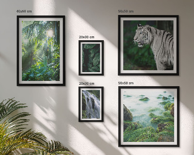 Polyptic înrămat Animale tropicale din natură