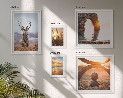Decorațiune de perete set tablouri Natura, animalele sălbatice, în armonie