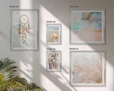Polyptic înrămat Vise boho plajă natură