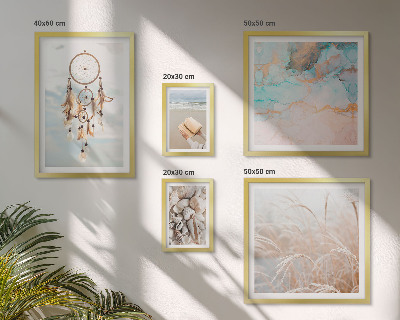 Polyptic înrămat Vise boho plajă natură