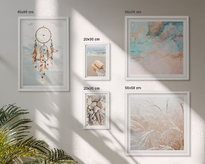 Polyptic înrămat Vise boho plajă natură