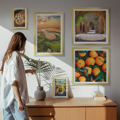 Decorațiune de perete set tablouri Peisaje naturale cu arome italienești