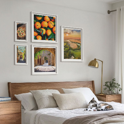 Decorațiune de perete set tablouri Peisaje naturale cu arome italienești
