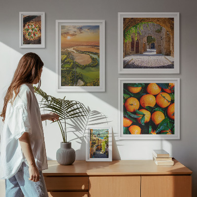 Decorațiune de perete set tablouri Peisaje naturale cu arome italienești