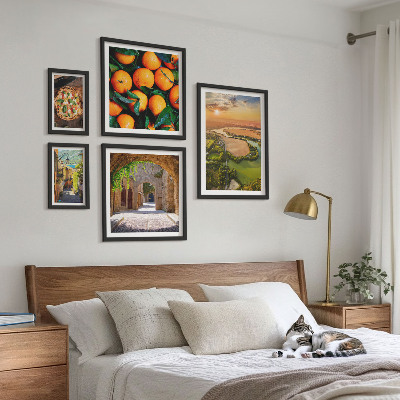 Decorațiune de perete set tablouri Peisaje naturale cu arome italienești