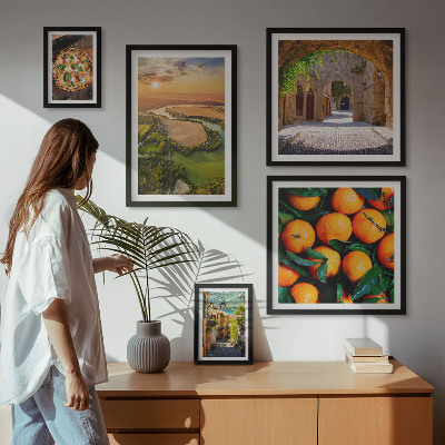 Decorațiune de perete set tablouri Peisaje naturale cu arome italienești