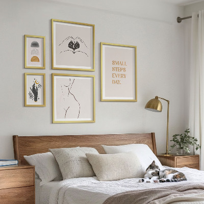Decorațiune de perete set tablouri Motivație gândire pozitivă minimalism