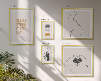 Decorațiune de perete set tablouri Motivație gândire pozitivă minimalism