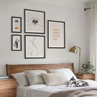 Decorațiune de perete set tablouri Motivație gândire pozitivă minimalism