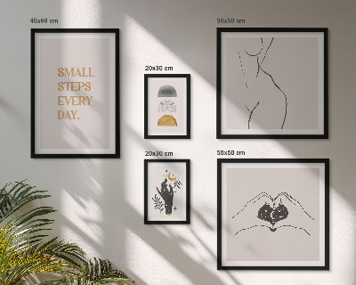 Decorațiune de perete set tablouri Motivație gândire pozitivă minimalism