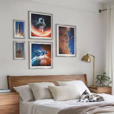 Decorațiune de perete set tablouri Călătoria spațială a galaxiei