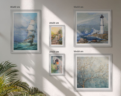 Decorațiune de perete set tablouri Aventuri și peisaje maritime