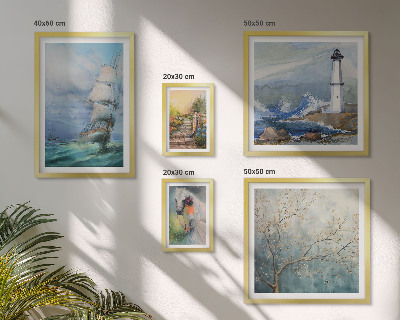 Decorațiune de perete set tablouri Aventuri și peisaje maritime