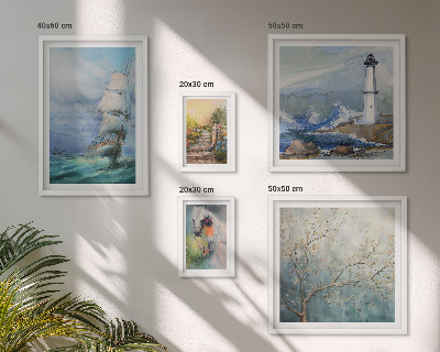 Decorațiune de perete set tablouri Aventuri și peisaje maritime